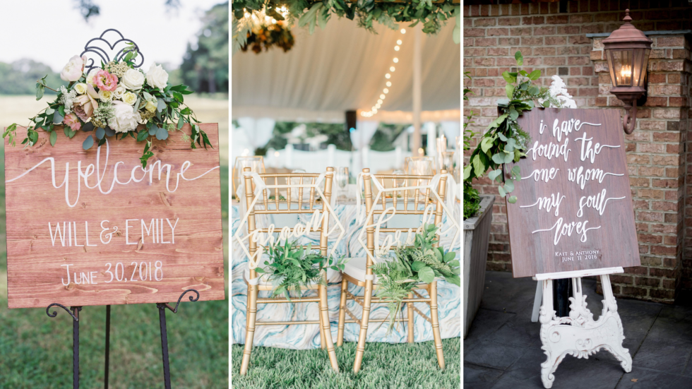 Let's Talk: Wedding Signs! - Moore & Co. Event Stylists